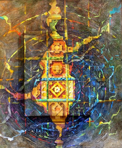 2013 Inward Journey 13.2 Fractals 36x48